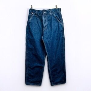 Carhartt FRB13 DBN‎ Mens 32x30 (30x29) Flame Resistant Carpenter Jeans Dark Blue